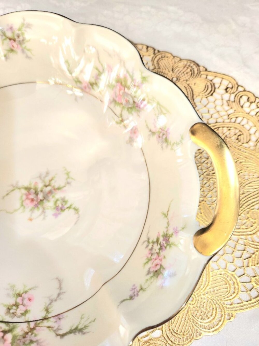 Theodore Haviland New York "rosalinde Made in America Round Serving Bowl - Picture 4 of 9